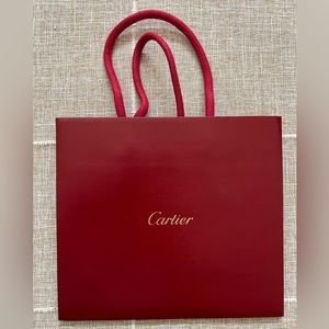 Cartier red gift bag brand new never used, presentation of LOVE, Juste Un Clou